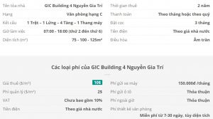 Danh sách khách thuê văn phòng tại tòa nhà GIC Building 4 Nguyễn Gia Trí, Quận Bình Thạnh