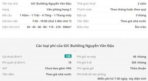 Danh sách khách thuê văn phòng tại tòa nhà GIC Building Nguyễn Văn Đậu, Quận Bình Thạnh