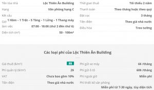 Danh sách khách thuê văn phòng tại tòa nhà Lộc Thiên Ân Building, Quận 4