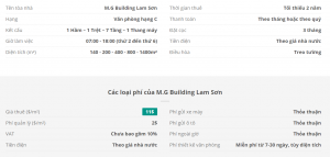 Danh sách công ty thuê văn phòng tại M.G Building Lam Sơn, Quận Tân Bình