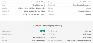 Danh sách khách thuê văn phòng tại tòa nhà Hoàng Việt Building, Quận Tân Bình