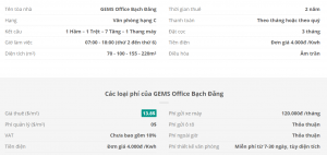 Danh sách khách thuê văn phòng tại tòa nhà Gems Office Bạch Đằng, Quận Tân Bình