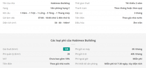 Danh sách khách thuê văn phòng tại tòa nhà Habimex Building, Quận Tân Bình