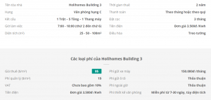 Danh sách khách thuê văn phòng tại tòa nhà Holihomes Building 3, Quận Tân Bình