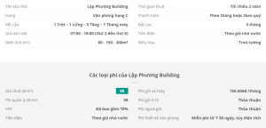 Danh sách khách thuê văn phòng tại tòa nhà Lập Phương Building, Quận Tân Bình