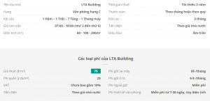 Danh sách khách thuê văn phòng tại tòa nhà LTA Building, Quận Tân Bình