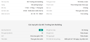 Danh sách khách thuê văn phòng tại tòa nhà MC Trường Sơn Building, Quận Tân Bình