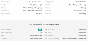 Danh sách khách thuê văn phòng tại tòa nhà Tân Bình Apartment, Quận Tân Bình