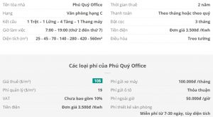 Danh sách khách thuê văn phòng tại tòa nhà Phú Quý Office, Quận Bình Thạnh