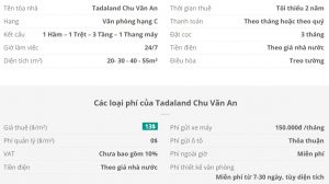 Danh sách khách thuê văn phòng tại tòa nhà Tadaland Chu Văn An, Quận Bình Thạnh