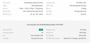 Danh sách khách thuê văn phòng tại tòa nhà ACB Building Huỳnh Tấn Phát, Quận 7