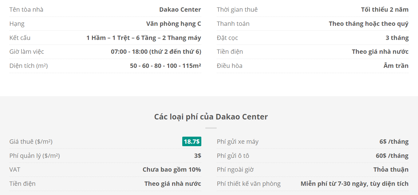 Danh sách khách thuê văn phòng tại tòa nhà DaKao Center, Mạc Đĩnh Chi, Quận 1