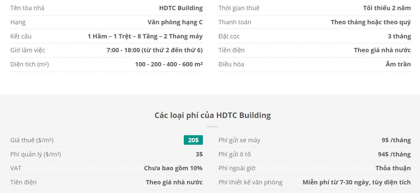 Danh sách khách thuê văn phòng tại tòa nhà HDTC Building, Bùi Thị Xuân, Quận 1