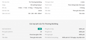 Danh sách khách thuê văn phòng tại tòa nhà Tín Thương Building, Quận Tân Bình