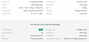 Danh sách khách thuê văn phòng tại tòa nhà Trung Nam Building, Quận Tân Bình