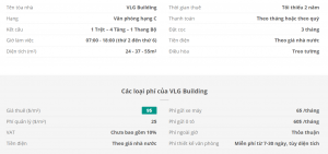 Danh sách khách thuê văn phòng tại tòa nhà VLG Building, Quận Tân Bình