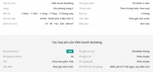 Danh sách khách thuê văn phòng tại tòa nhà VMS South Building, Quận Tân Bình