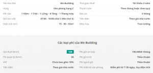 Danh sách khách thuê văn phòng tại tòa nhà We Building, Quận Tân Bình