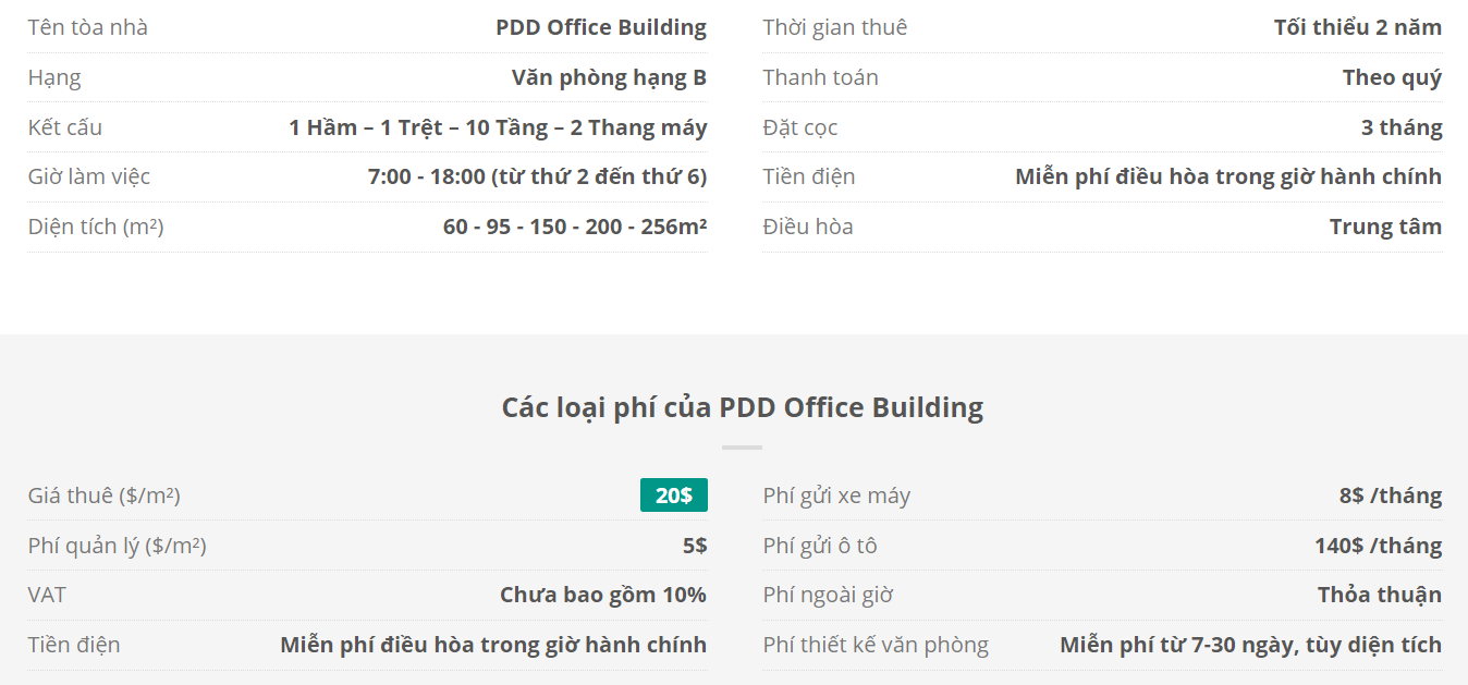 Danh sách khách thuê văn phòng tại tòa nhà PDD Office Building, Pasteur, Quận 1