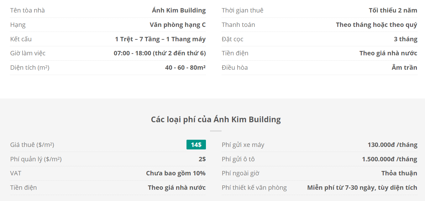 Danh sách khách thuê văn phòng tại tòa nhà Danh sách khách thuê văn phòng tại tòa nhà Ánh Kim Building, Nguyễn Thị Minh Khai, Quận 3