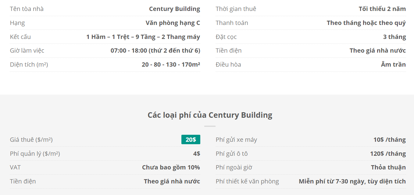 Danh sách khách thuê văn phòng tại tòa nhà Danh sách khách thuê văn phòng tại tòa nhà Century Building, Nguyễn Thị Minh Khai, Quận 3