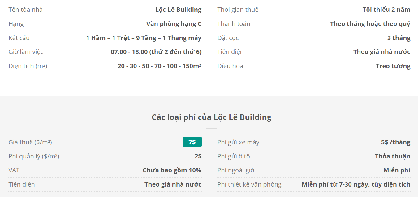 Danh sách khách thuê văn phòng tại tòa nhà Danh sách khách thuê văn phòng tại tòa nhà Lộc Lê Building, Nguyễn Thị Minh Khai, Quận 3