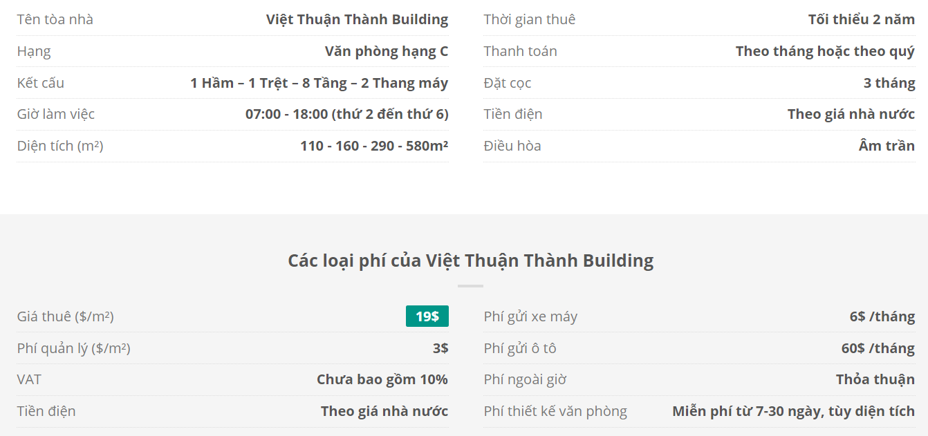 Danh sách khách thuê văn phòng tại tòa nhà Danh sách khách thuê văn phòng tại tòa nhà Việt Thuận Thành Building, Đồng Khởi, Quận 1