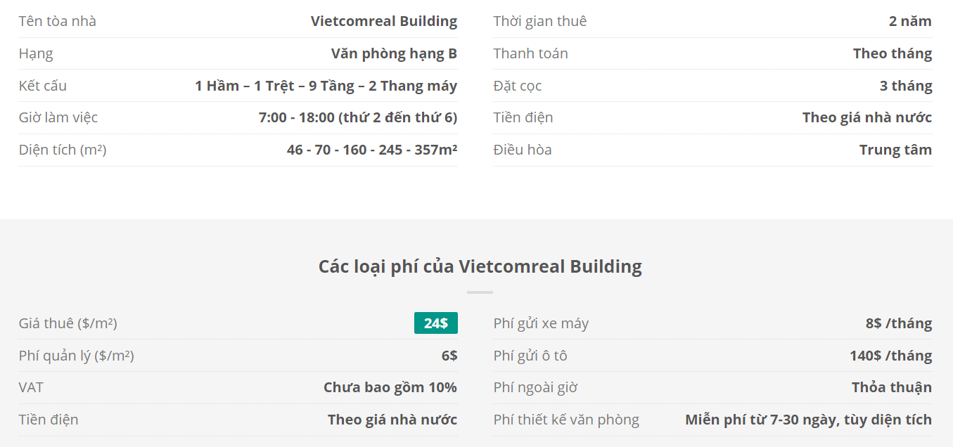 Danh sách khách thuê văn phòng tại tòa nhà Danh sách khách thuê văn phòng tại tòa nhà Vietcomreal Building, Nguyễn Huệ, Quận 1