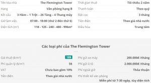 Danh sách khách thuê văn phòng tại tòa nhà The Flemington Tower, Quận 11
