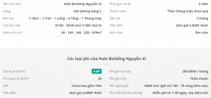 Danh sách khách thuê văn phòng tại tòa nhà Halo Building Nguyễn Xí, Quận Bình Thạnh