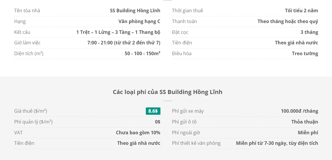 Danh sách khách thuê văn phòng tại tòa nhà SS Building Hồng Lĩnh, Quận 10