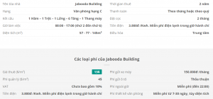 Danh sách khách thuê văn phòng tại tòa nhà Jabooda Building, Đống Đa, Quận Tân Bình
