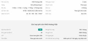 Danh sách khách thuê văn phòng tại tòa nhà VNO Hoàng Việt, Quận Tân Bình