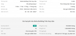 Danh sách khách thuê văn phòng tại tòa nhà Alaha Building Trần Huy Liệu, Quận Phú Nhuận