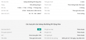 Danh sách khách thuê văn phòng tại tòa nhà Sanbay Building 99 Cộng Hòa, Quận Tân Bình