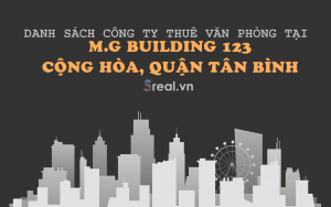 Danh sách khách thuê văn phòng tại tòa nhà M.G Building 123 Cộng Hòa, Quận Tân Bình