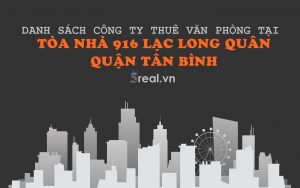 Danh sách khách thuê văn phòng tại Tòa nhà 916 Lạc Long Quân, Quận Tân Bình